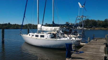 316 Stainless Steel Arch with Wind Generator, Antenna Mount, and Dinghy Davits